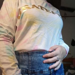 Tie-dye long sleeve shirt